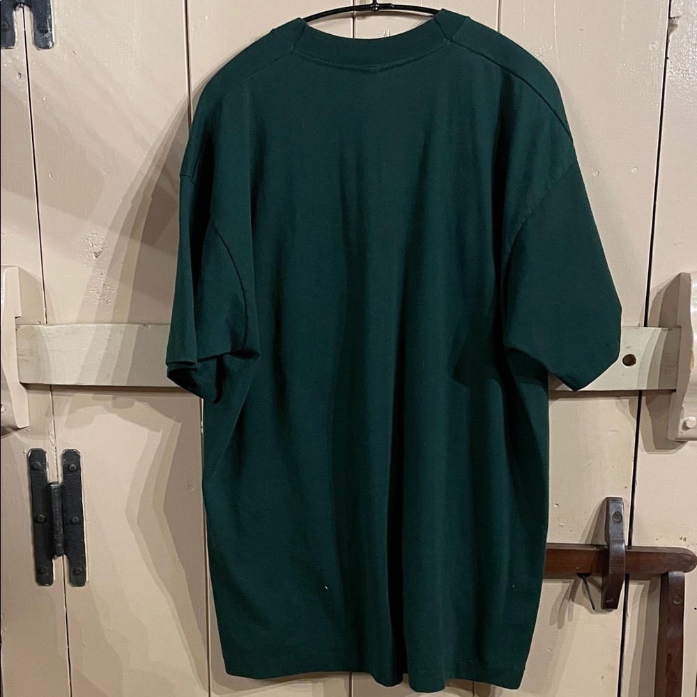 Vintage Mardi Gras Tee vibrant colors with glitter accents- Dark Green XL - Picture 6 of 6